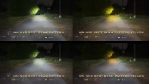 Comparison of Morimoto 4Banger NCS and HXB pod light chips