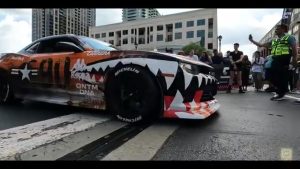 Morimoto team members at the Gumball 3000 event in the Atlanta heat