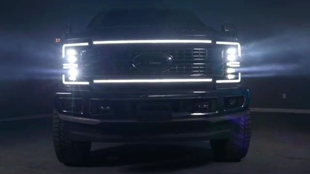 Morimoto XBG DRL LED grille for 2017-2019 Ford Super Duty shown before install